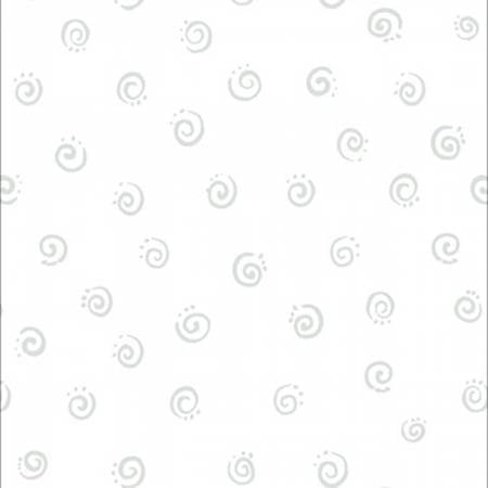 Susybee White Squiggles Fabric - SB20053-101