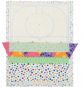 Quilt As You Go Pre-Printed Batting Baby Bibs  JUTJT-1445
