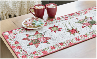 Free Download - Charming Stars Table Runner Allpeoplequilt.com