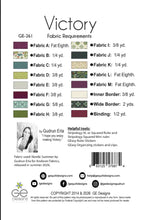 Load image into Gallery viewer, Pattern - Victory Quilt Pattern  GE-261