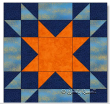 Load image into Gallery viewer, Block 3  Amish Star by Patchwork Square - Free Download