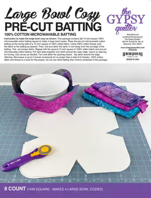 Large Bowl Cozy Pre-Cut Batting 8ct # TGQ103