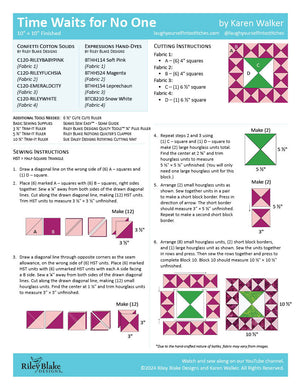 RBD 2024 Block 10 - Time Waits for NoOne   Free Pattern Download