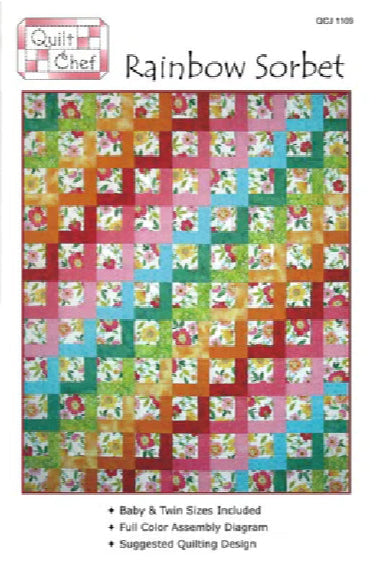 Rainbow Sorbet 2.0 Quilt Pattern