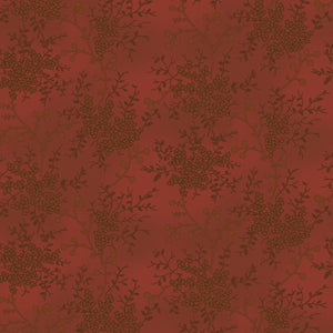 108 - Windham Ruby Floral Vine 108" Wide Yardage  53809W-2DES