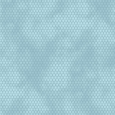 Sunkissed Nancy Mink Sky Blue Honeycomb Fabric by Wilmington 33919 444