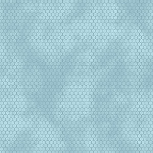 Sunkissed Nancy Mink Sky Blue Honeycomb Fabric by Wilmington 33919 444