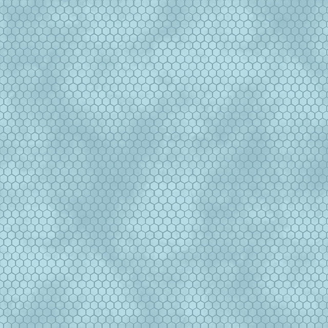 Sunkissed Nancy Mink Sky Blue Honeycomb Fabric by Wilmington 33919 444