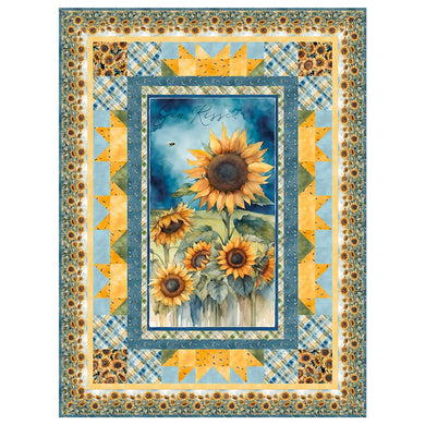 Kit - Wilmington Prints Sunkissed Nancy Mink Throw Size Quilt Kit