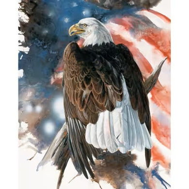 Flag & The Eagle Panel 35in x 44in by David Textiles  # WW-3231-5C-1