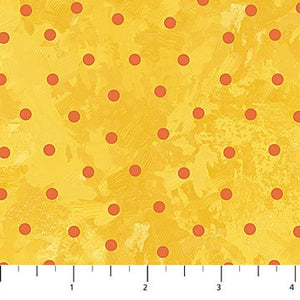 Sunshine Harvest Dots Yellow Northcott  #25461-52