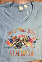 Load image into Gallery viewer, Women&#39;s Core Cotton V-Neck Tee - Not Sewing with..