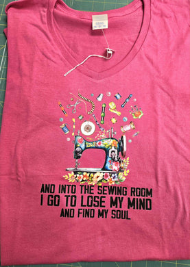 Women's Core Cotton V-Neck Tee - Lose my Mind