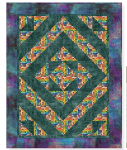Kaleidoscope - Color Block Mosaic Quilt Kit