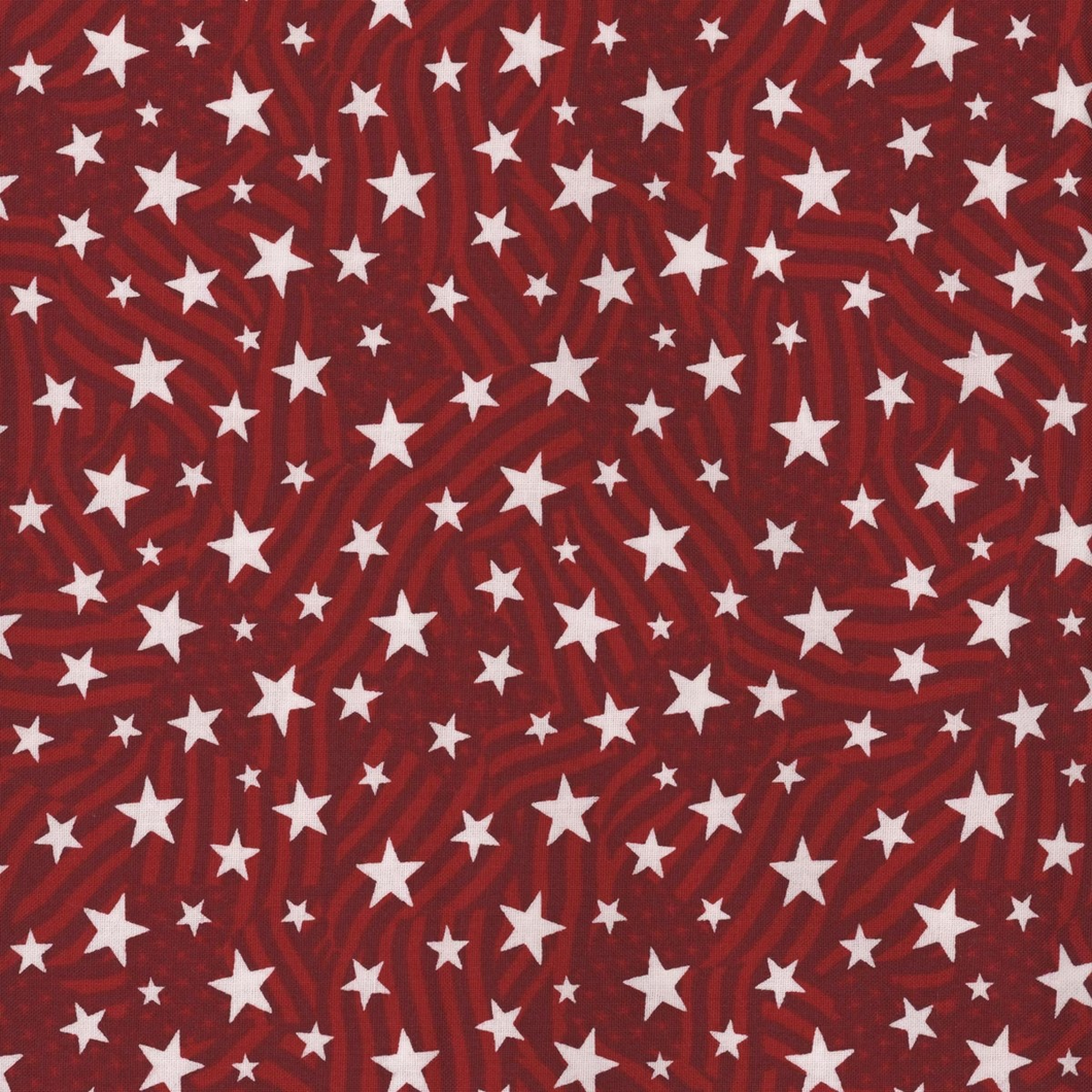 Stars of Valor 30089-331 Red by Beth Grove for Wilmington Prints