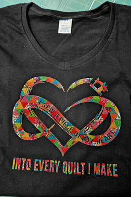 Women's Core Cotton V-Neck Tee - I Sew a Piece...