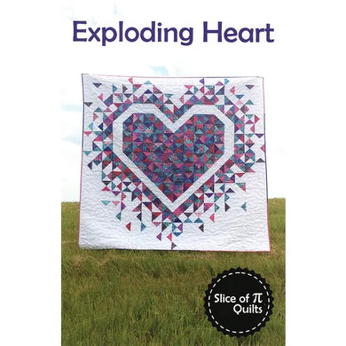 Pattern  Exploding Hearts Quilt by Slice of Pi Quilts