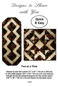 Two at a Time – pattern – DSY189