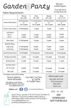Load image into Gallery viewer, Pattern - Garden Party Pattern STPC-25-142