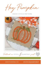 Load image into Gallery viewer, Pattern   Hey Pumpkin Cross Stitch Pattern