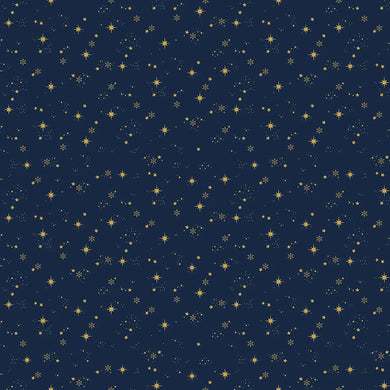 Riley Blake - Starfall Midnight Metallic Yardage  SC13825