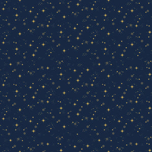 Riley Blake - Starfall Midnight Metallic Yardage  SC13825
