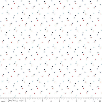 C657-WHITE Stars by Christopher Thompson for Riley Blake Designs