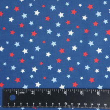Load image into Gallery viewer, Patriotic Red White and Blue Stars on Navy by Benartex Quilting  14151B-56