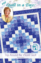 Load image into Gallery viewer, Trip Around the World Quilt Pattern by Eleanor Burns  1184