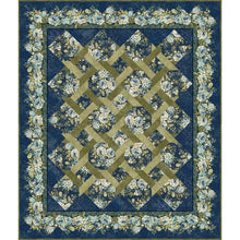 Load image into Gallery viewer, Pattern - In the Beginning Fabrics Carpet Bag Romance Blue Garden Twist