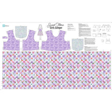 Load image into Gallery viewer, Fabrics Sweet Flora Girls Jumper Lilac Cut &amp; Sew Panel 32337L