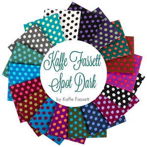 Kaffe Fassett Spot Dark Fat Quarter Bundle for Free Spirit Fabrics