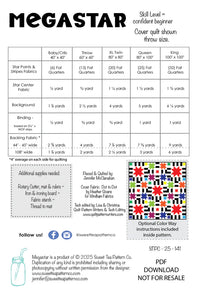 Pattern - Sweet Tea   Megastar Pattern STPC-25-141