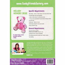 Load image into Gallery viewer, Pattern  Melody Memory Bear Funky Friends Factory