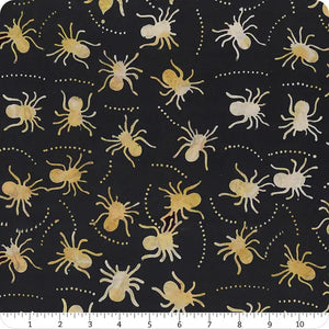 Midnight Magic Black Spiders Yardage # 83002-99
