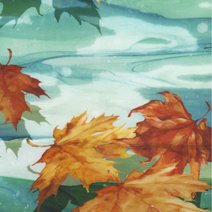 Autumn Breeze DP28056-66 Teal Multi by Northcott Fabrics