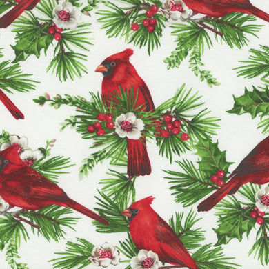 Cardinal Christmas 25481-10 by Deborah Edwards from Northcott Fabrics