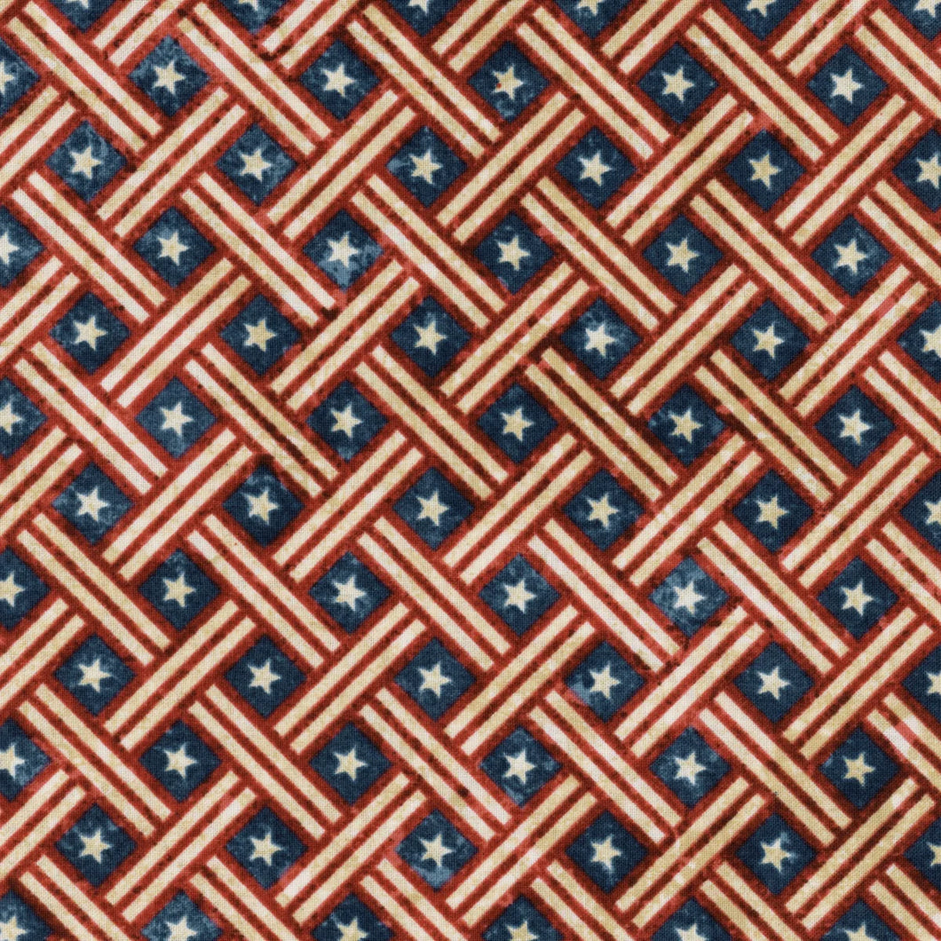Stonehenge Stars & Stripes 11 25342-49 by Linda Ludovico for Northcott Fabrics