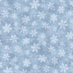 Snow Much Fun Flannel F26988-44 Blue Snowflakes for Northcott Fabrics