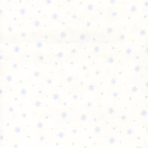 Snow Much Fun Flannel F26991-10 White Snowflakes By Deborah Edwards for Northcott Fabrics