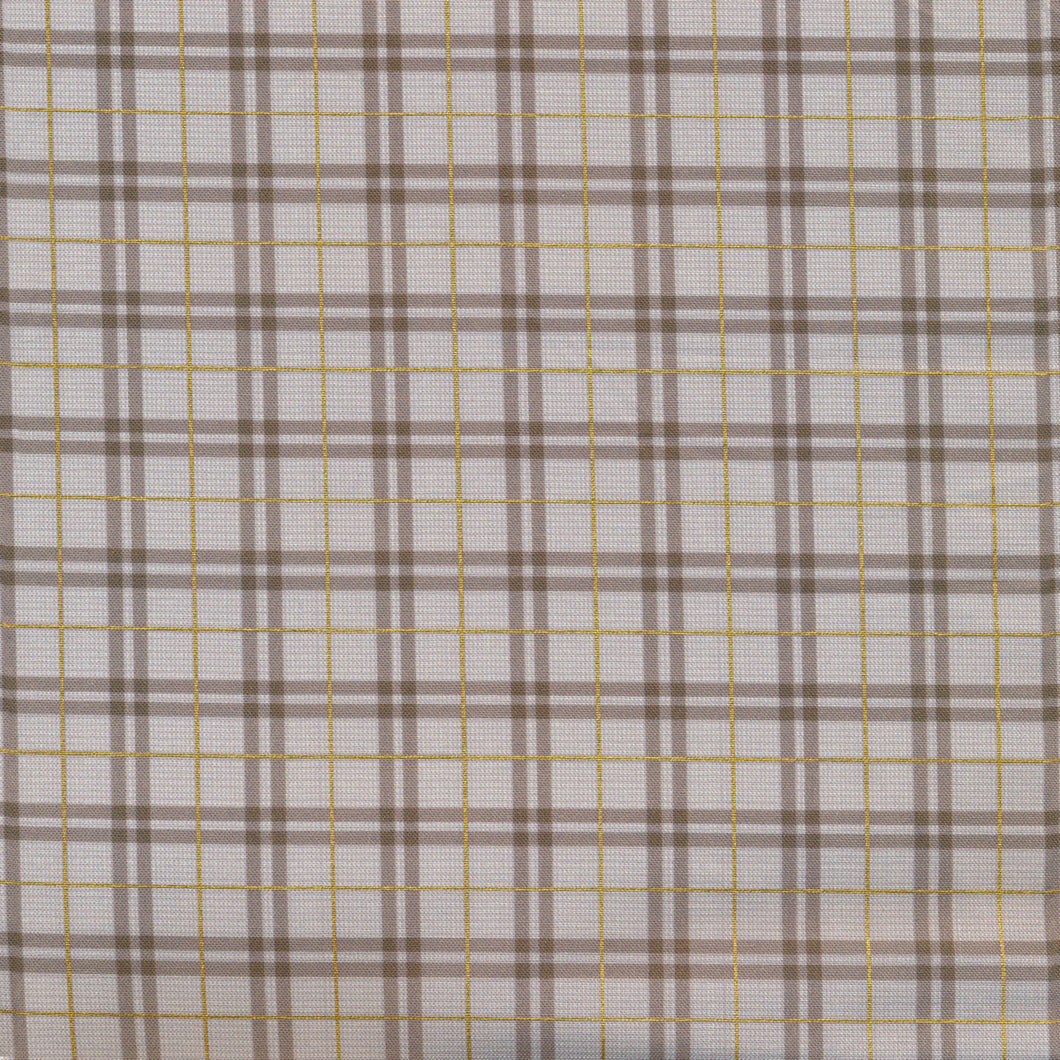 Winter Dreams 90844M-14 Gingham Taupe for FIGO Fabrics