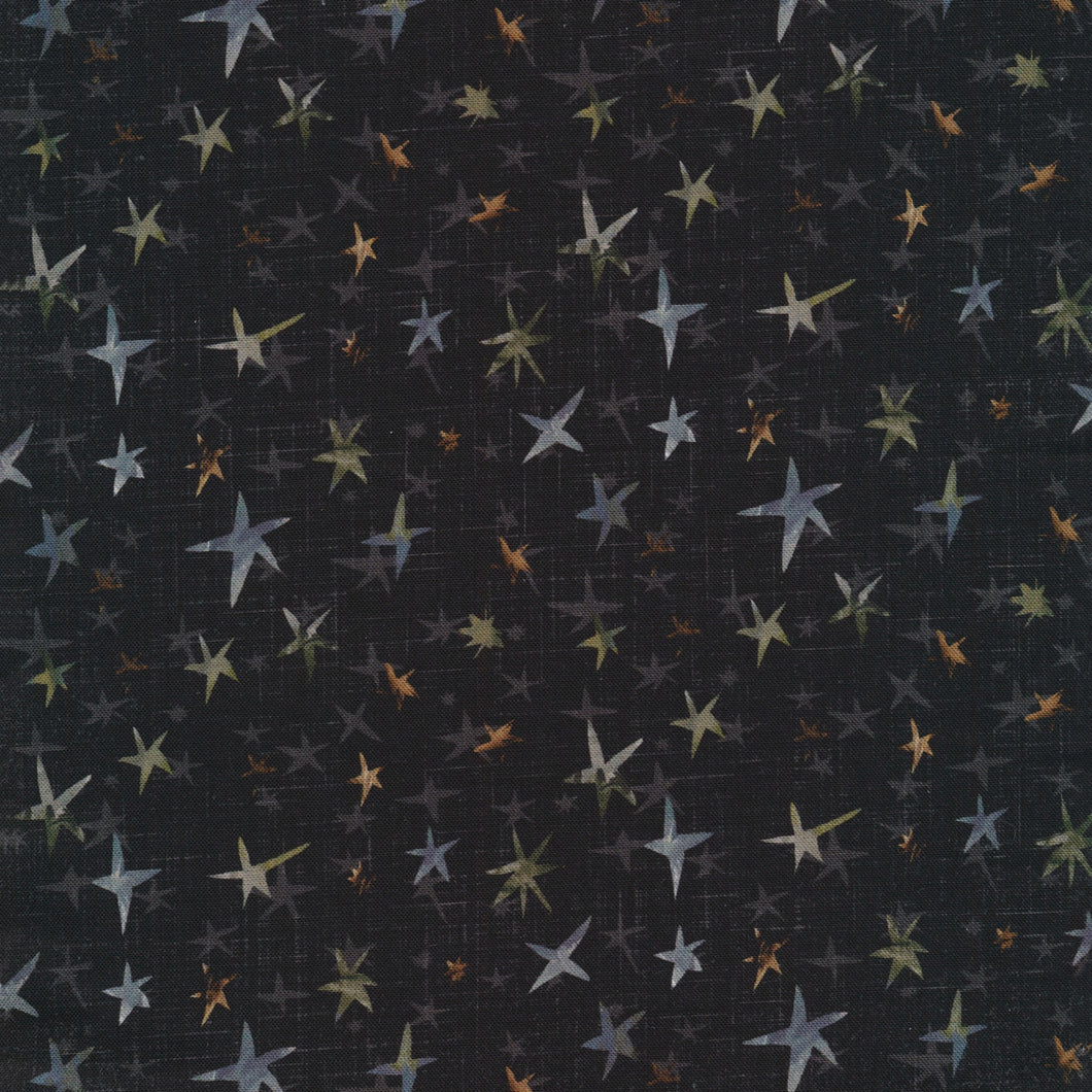 Winter Dreams 90845-99 Stars Black by Bernadett Urbanovics for FIGO Fabrics