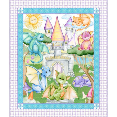 Dragon Friends 1DF-1 Panel by Jason Yenter for In The Beginning Fabrics