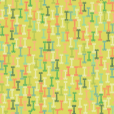 Swirlygig Flourish - Lime Fabric - RIV-SG-2254-13 - Swirlygig - Rivers Bend