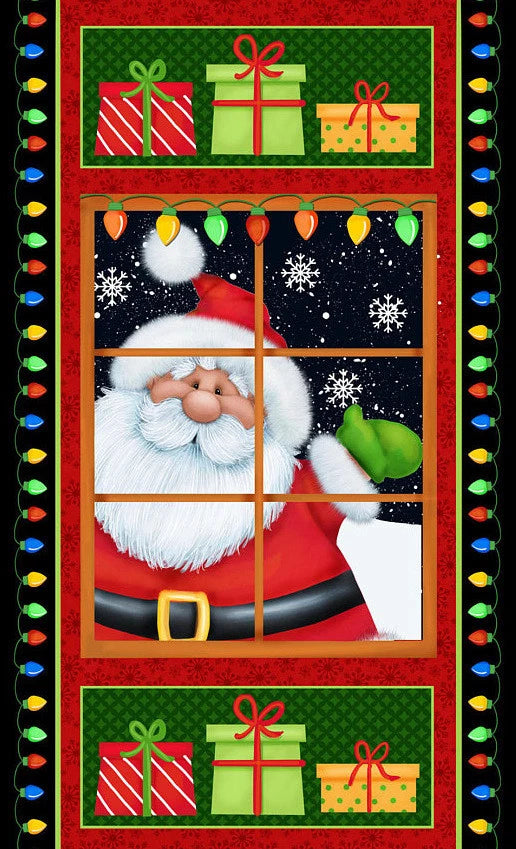 Christmas Santa Window Snow Jolly St Nick 24