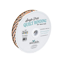 Load image into Gallery viewer, DEAL Single-Fold Quilt Binding 1/8" Stripe STSFB-48811 Halloween - Riley Blake Designs - 2 1/2" Bias Binding - by the yard