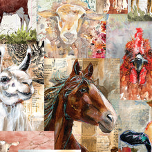Load image into Gallery viewer, Farm Life Digital Collage Y3938-55 Multi Color by Clothworks