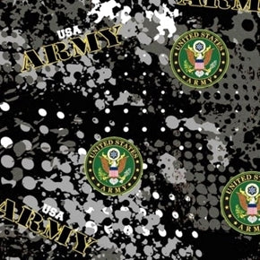 U.S. Army Insignia Cotton Material  Fabric 