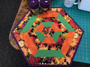 Free Pattern  60 degree Table Topper