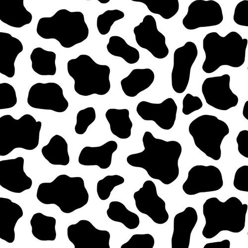 Cow Skin - Black/White 1653-19